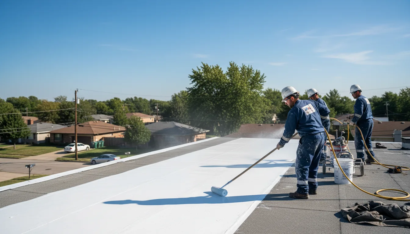 Commercial roof coating in Ewing, VA near me